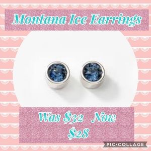 Touchstone Crystal by Swarovski Montana Ice Earrin